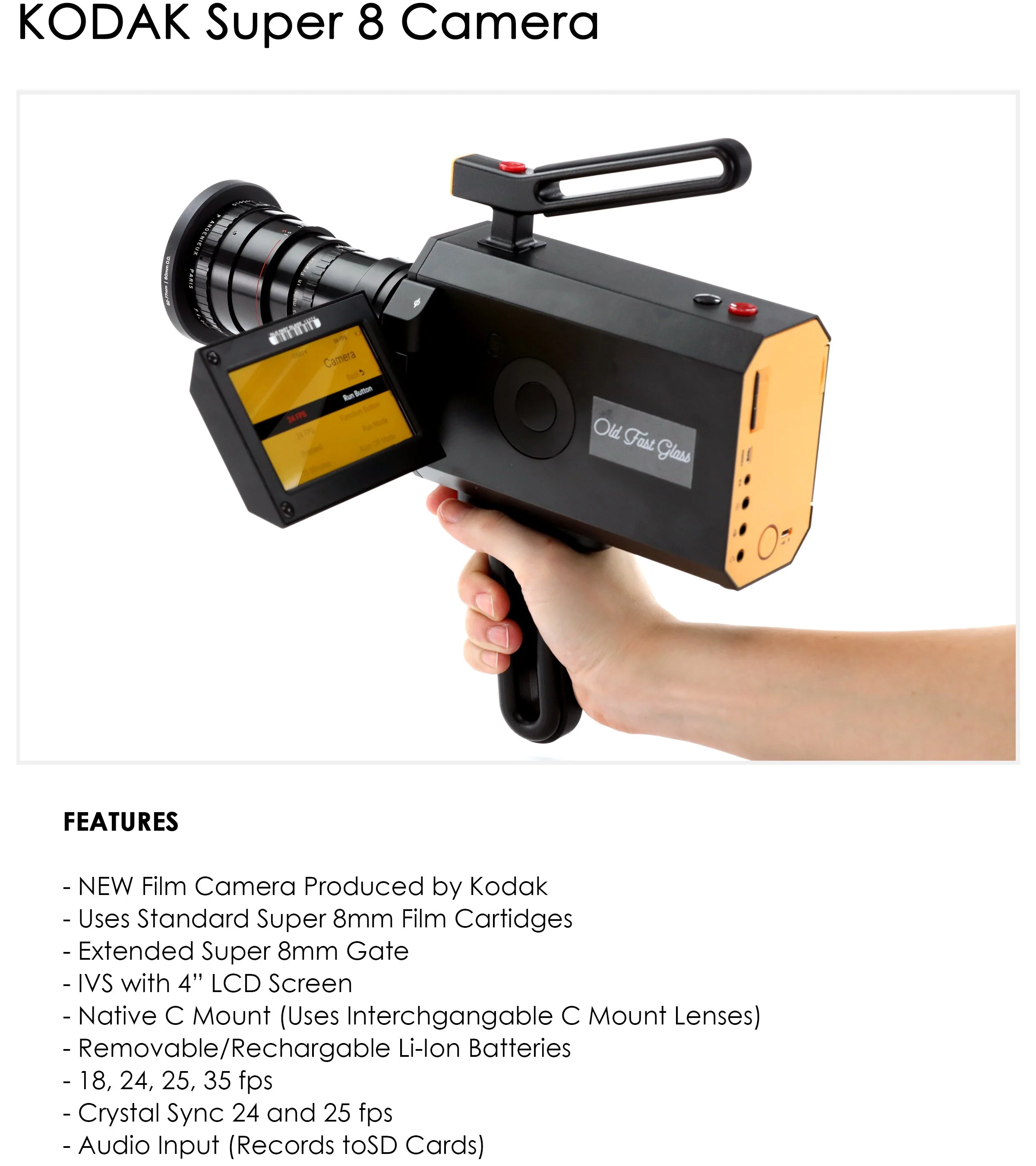 Kodak Super 8 Camera — OLD FAST GLASS